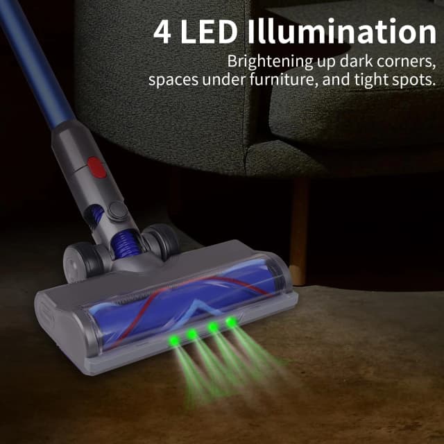 Cabeça de aspirador de pó flor para dyson v7 v8 v10 v11 v15, acessórios de limpeza de carpetes, escova de rolo para aspirador de pó portátil