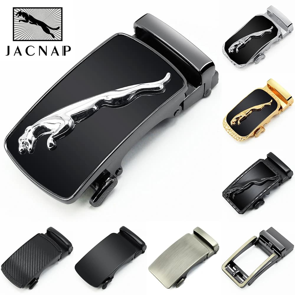 Jacnaip masculino fivela de cinto de metal cabeça catraca fivela cabeça acessórios de cinto de negócios fivela de cinto automático 3.6cm de largura para homem