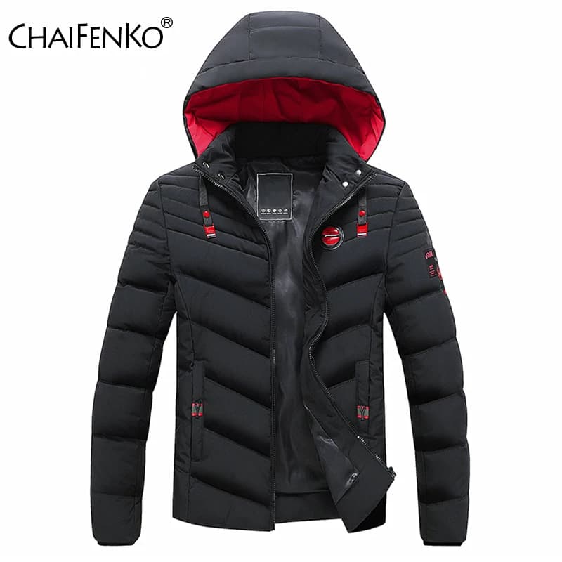 Homens 2024 inverno novo à prova de vento quente grosso parkas moda casaco com capuz masculino outono marca outwear clássico casual parkas jaquetas