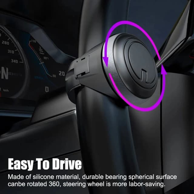 Bola de reforço para volante de carro, botão giratório, alça de energia rotativa, acessórios automotivos universais, kit de economia de trabalho