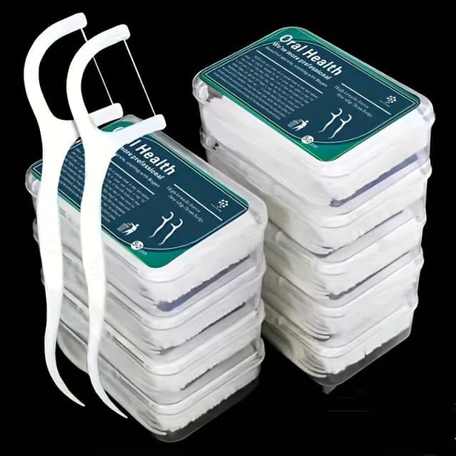 50 peças de fio dental, fio dental de limpeza profunda para cuidados bucais adequados, palhetas de fio dental descartáveis portáteis para viagens, vida diária