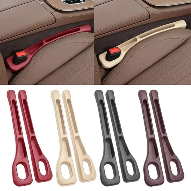 2 pçs assento de carro gap filler assento fenda caixa armazenamento saco entre assentos console organizador decoração interior acessórios automóveis