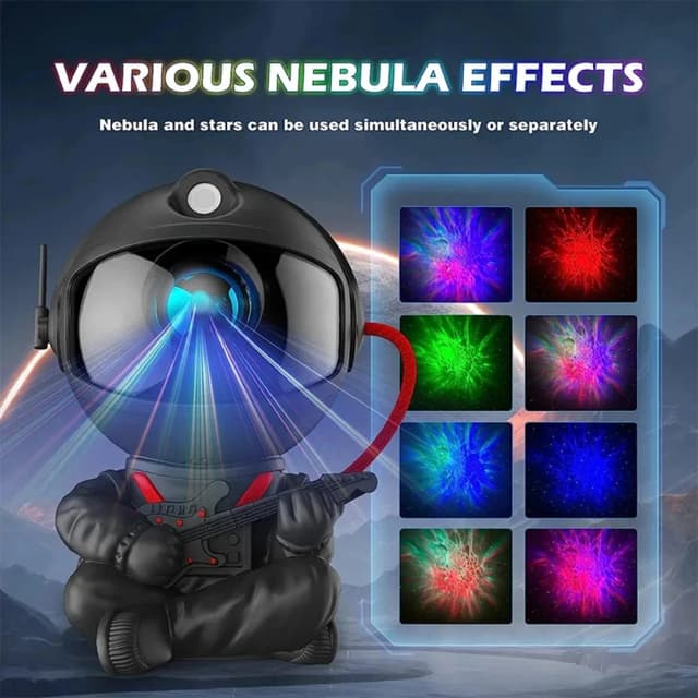 Galaxy estrela projetor led night light céu estrelado astronauta porjetores lâmpada para decoração quarto casa decorativa crianças presentes