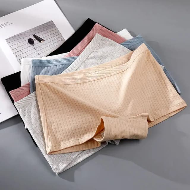 Mulheres boxers roupa interior de algodão senhoras calças de segurança feminino sem costura cuecas sólidas aconchegantes boyshorts lingerie sexy