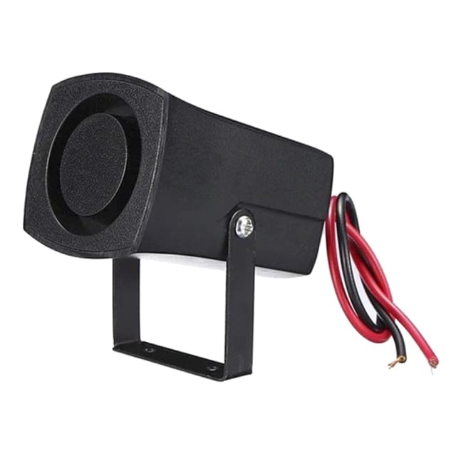 Auto sirene de aviso para o carro, alarme de backup de sinal sonoro, bip reverso, buzina invisível fina, DC 12V, 110-120dB