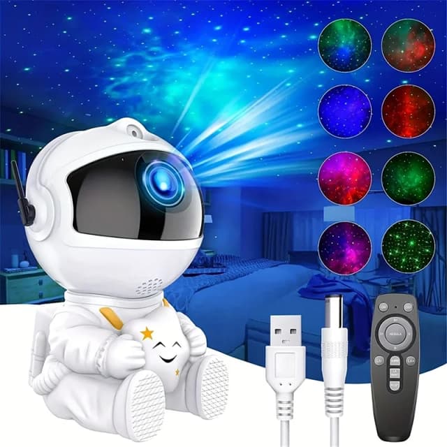 Astronauta projetor luz noturna nebulosa galáxia estrela teto galáxia luzes festa em casa quarto decorativo crianças presente