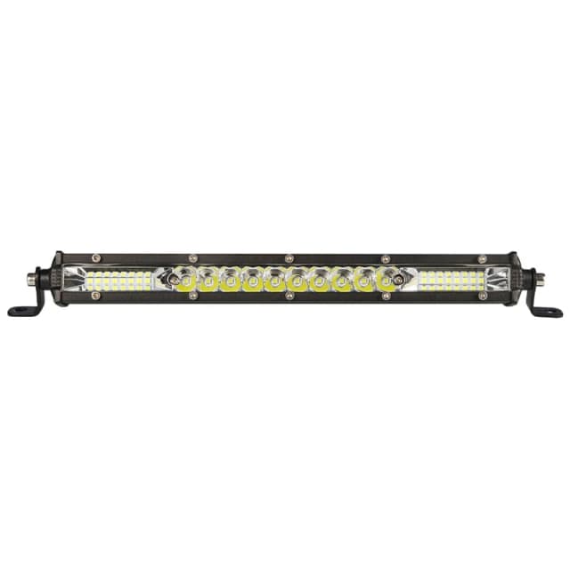 Barra de luz LED para caminhão SUV off-road, luzes do telhado de trabalho, feixe de inundação, lâmpadas de condução, 12 ", 24V