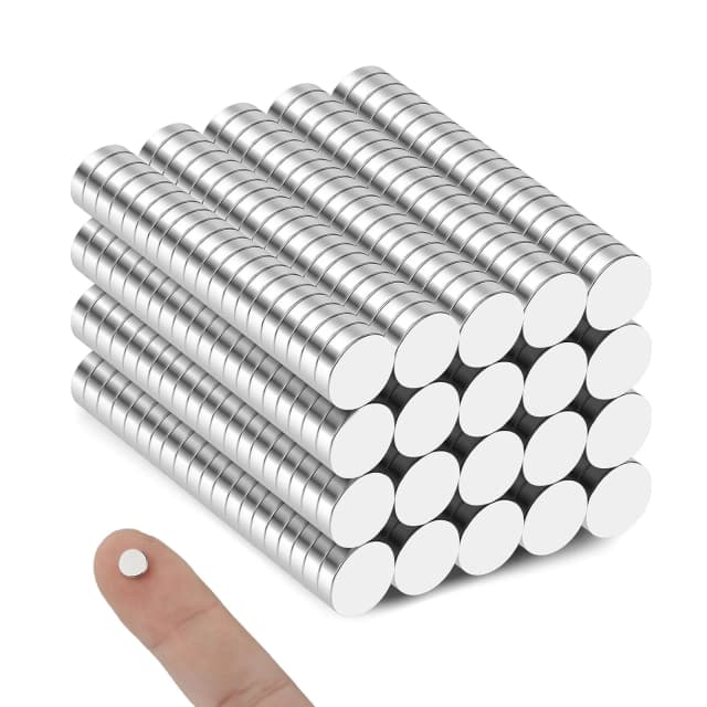 100 peças 6x2mm ímãs redondos fortes para geladeira, faça você mesmo, construção, ciência, artesanato, educação