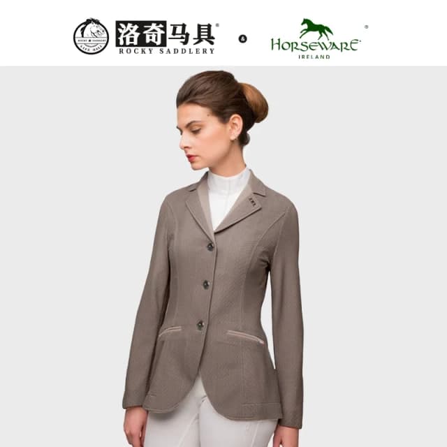 Uniforme feminino de competição equestre, tecido de malha, casaco de cavalo, tamanho xxs, jaqueta feminina equina, roupas de jogo de salto