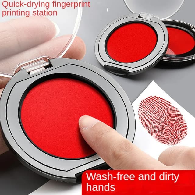 Wash-Free de Secagem Rápida Impressão Digital Pad, DIY Scrapbooking Artesanato Decoração, Negócios Material de Escritório, Tinta Pad Stamp, 1Pc