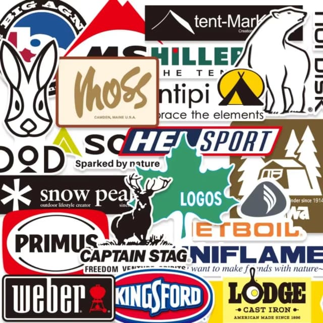 Pacote de 20 Adesivos para Exterior, Decalques de Marca para Camping, Impermeáveis, DIY, para Refrigerador, Capacete de Motocicleta, Bicicleta, Desktop, Capa de Telefone