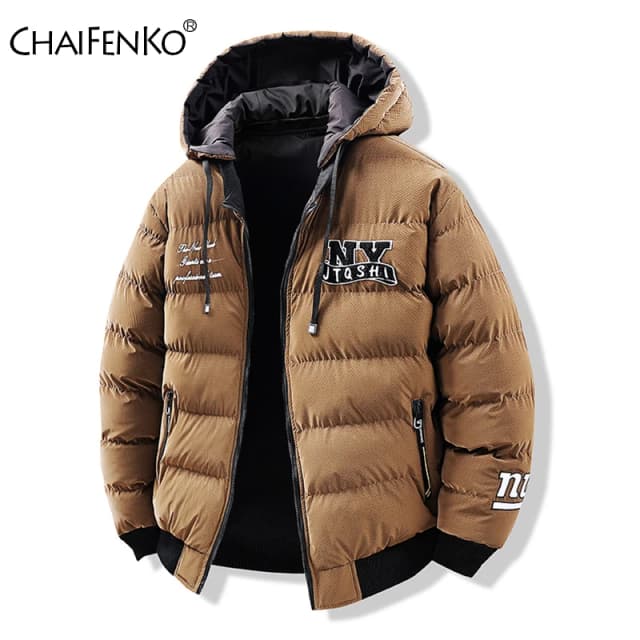 Nova moda sólida manter quente casaco masculino ao ar livre espessamento chapéu removível jaqueta inverno casual versátil dupla face usar parka