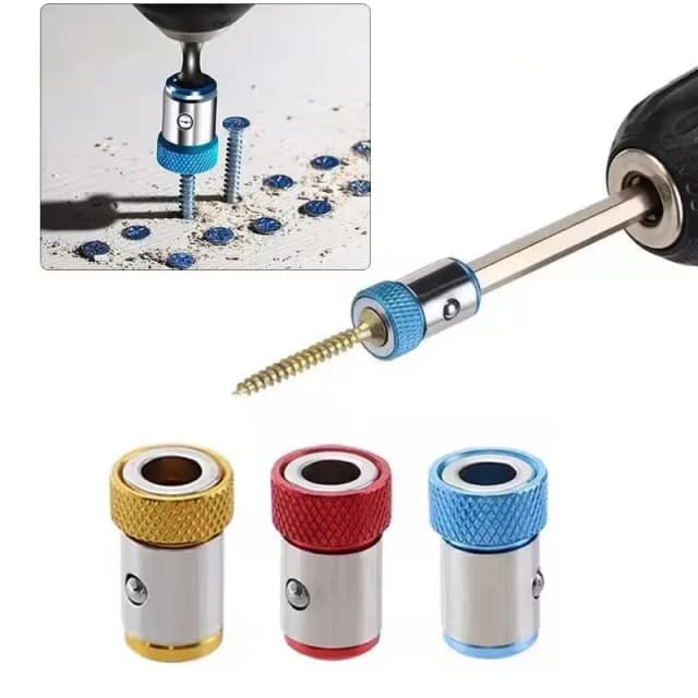 6.35mm anel magnético universal liga anel magnético chave de fenda bit anti-corrosão forte magnetizador broca anel magnético ferramenta