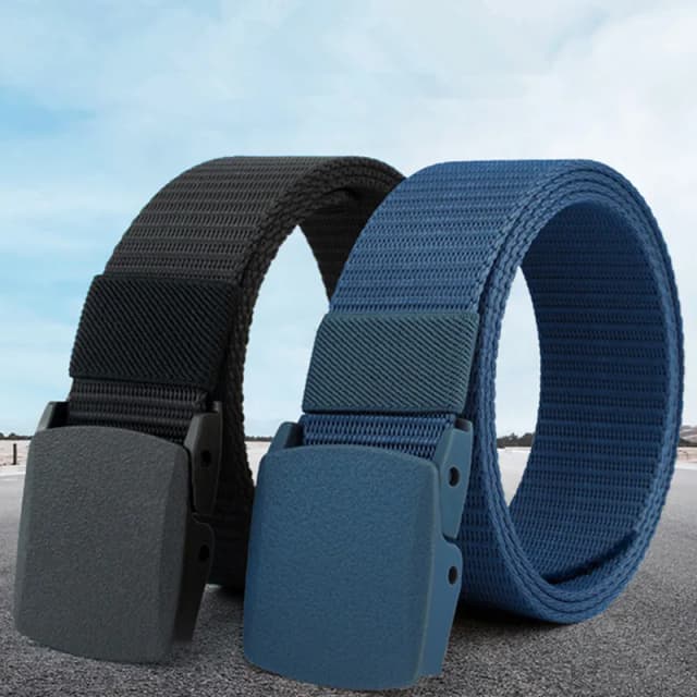 Cinto militar masculino 2024, cinto ajustável para viagem ao ar livre, cinto tático com fivela de plástico para calças 120cm