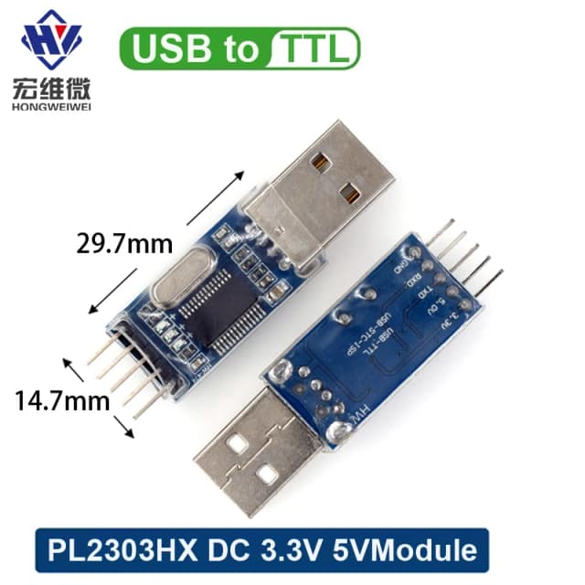 Pl2303 usb para rs232 ttl conversor módulo adaptador dc 3.3v 5v pl2303hx stc microcontrolador escova máquina placa