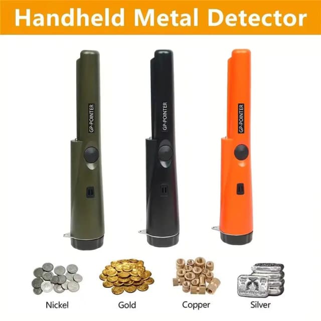 Detector de metais portátil de alta eficiência, ponteiro à prova d'água, ponta de agulha, detecção de moeda de metal, haste de detecção de ouro, pulseira anti-perda