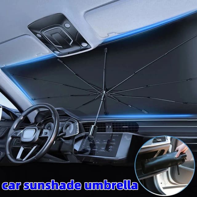 Guarda-sol específico para carro, artefato de guarda-sol, guarda-chuva de proteção, pára-brisa interio, acessórios externos