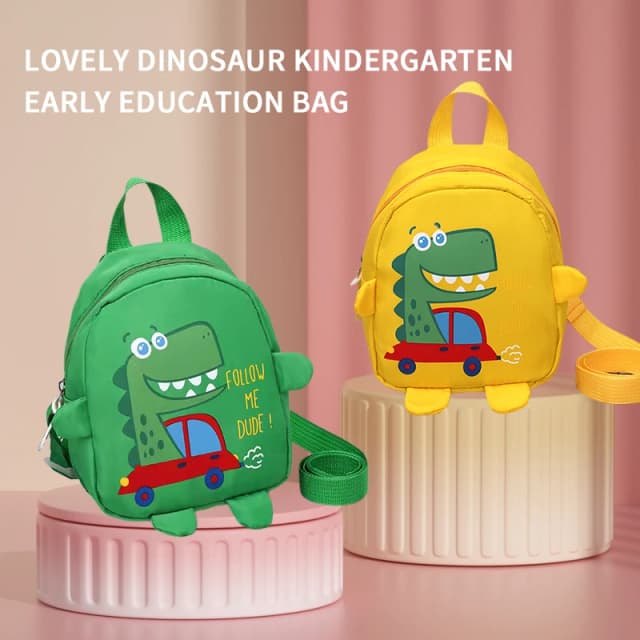 1 PCS Kids Cartoon Mini Dinossauro Mochila Anti Perdido Saco Jardim de Infância Mochila