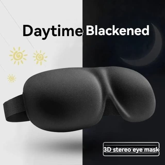 Máscara de olho tridimensional 3D sem marcação sem nariz Simples cor sólida blackout Sono Estudantes Pausa para almoço Máscaras para os olhos