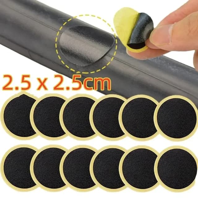 10/20/30/50PCS Kit de reparo rápido de remendos de pneus de bicicleta sem cola - Durável e fácil de usar para pneus de bicicleta
