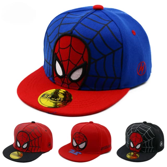 Disney anime dos desenhos animados do homem aranha crianças chapéus da criança do bebê boné de beisebol outono primavera crianças snapback hip hop bonés para meninos meninas