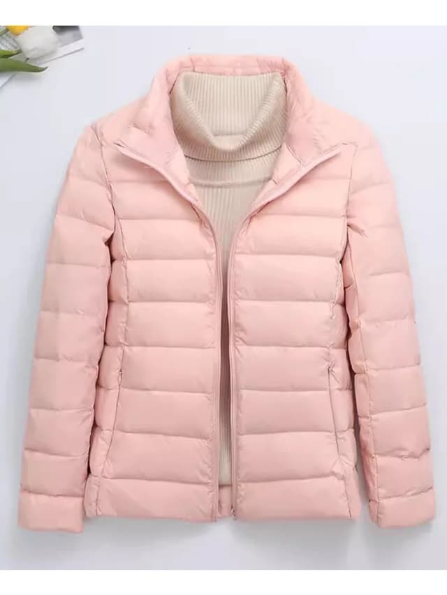 0-10 ℃   Mulheres casaco de inverno ultraleve pato para baixo jaquetas portátil feminino puffer parkas à prova vento casaco de penas para mulher outerwear