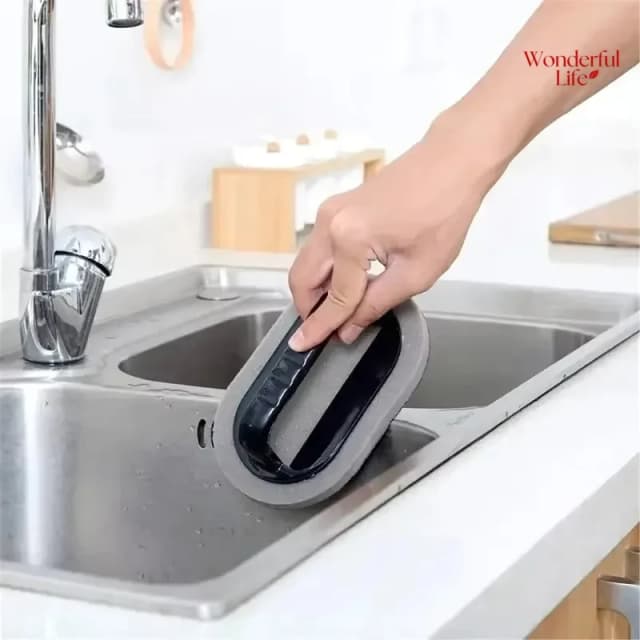 Emeril mágico esponja escova limpar borracha limpador de cozinha banho ferrugem forte descontaminação ferramentas limpeza com alça ferramentas domésticas