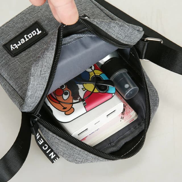 Nova bolsa crossbody masculina, bolsa crossbody pequena, mochila crossbody, carteira casual, bolsa de negócios multifuncional
