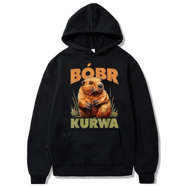 90s dos desenhos animados bobr kurwa grunge hoodie engraçado kurwa bober mange moletom harajuku y2k com capuz masculino feminino moda streetwear roupas