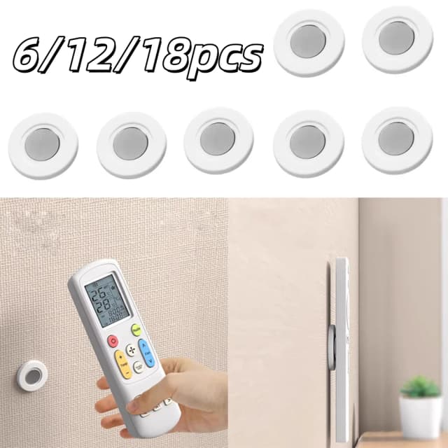 Suporte Magnético para Controle Remoto de Ar Condicionado, Armazenamento de Parede, Gancho Magnético Não Perfurado, 3-24 peças