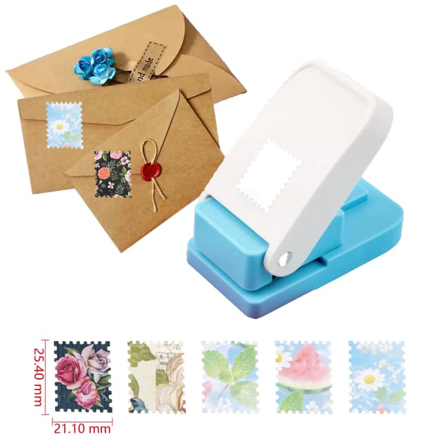 Furador de Papel em Forma de Carimbo, Furador Portátil para Artesanato, Materiais para Scrapbooking, Ferramenta para Fazer Cartões e Artesanato em Papel