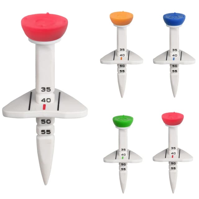 4 peças 33-55mm acessórios de treinamento de camiseta de golfe de altura ajustável