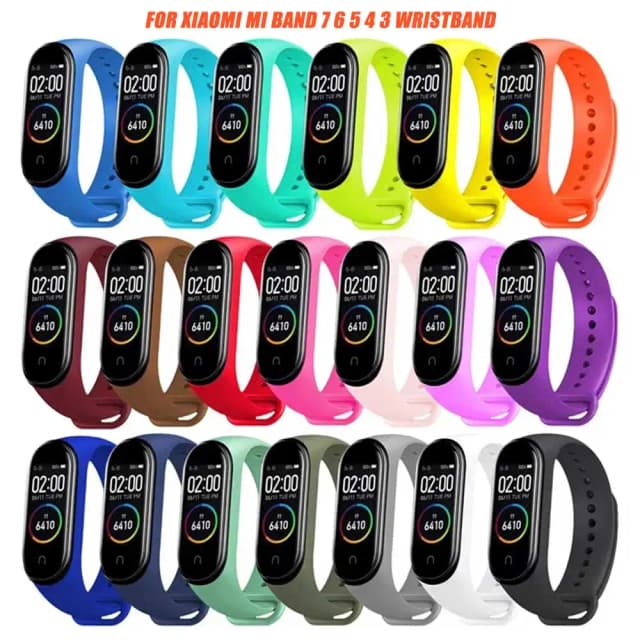 Pulseira de relógio para xiaomi mi band 7 6 5 4 3 pulseira de silicone pulseiras de pulso correa mi band 6 7 5 4 acessórios smartwatch