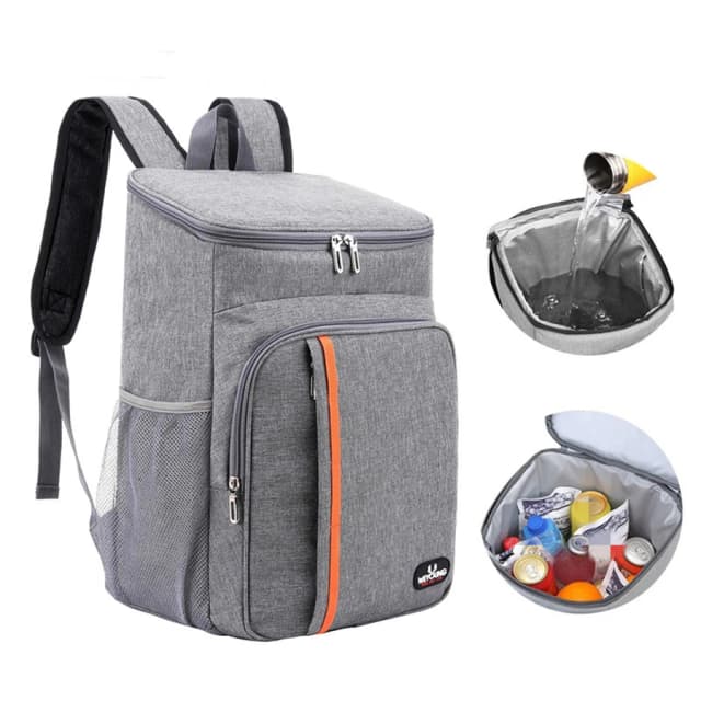 18l portátil saco de almoço térmico caixa de alimentos durável à prova dwaterproof água refrigerador gelo isolado caso acampamento oxford jantar mochilas icebox
