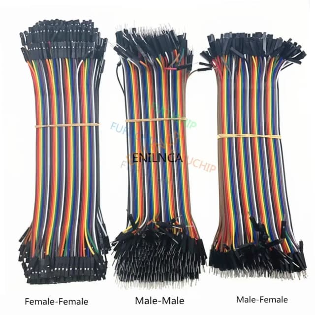 Linha dupont 10cm 20cm 30cm 40pin macho para macho + macho para fêmea e fêmea para fêmea cabo dupont para arduino kit diy