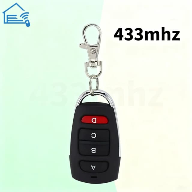 Cópia sem fio rf 433mhz controle remoto cópia código porta da garagem duplicador 433 mhz chave abridor remoto