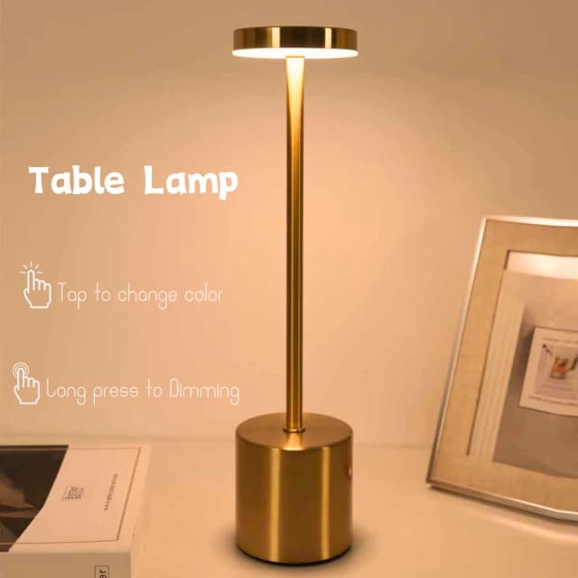 Usb metal recarregável mesa de escrita lâmpada quarto led cabeceira decorativa candeeiro mesa restaurante bar desktop iluminação humor luz da noite