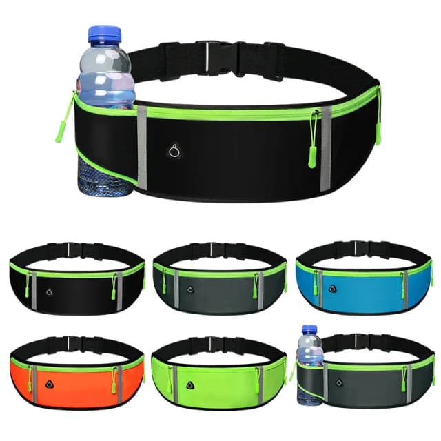 Bolsa de cintura esportiva para corrida, bolsa de viagem à prova d'água para telefone, cinto, bolsa de cintura de treino, pacote de quadril para homens, mulheres e mulheres