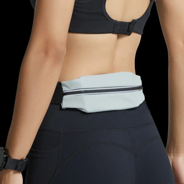 Bolsa de cintura esportiva invisível, cinto para celular, bolsa de cintura para corrida elegante, cinto ultraleve à prova d'água