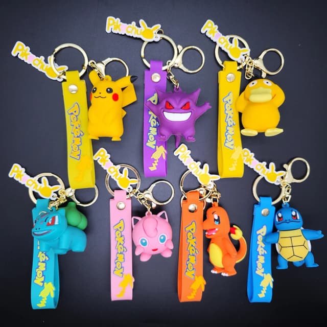 2024 o novo chaveiro pokemon pikachu koda pato pingente jóias estatuetas boneca dos desenhos animados