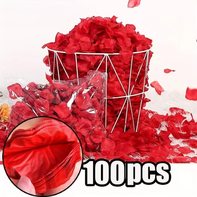 2000 pces/100 pces artificial falso pétalas de rosa vermelho branco rosa rosas pétala flores para festa de casamento romântico favores decoração