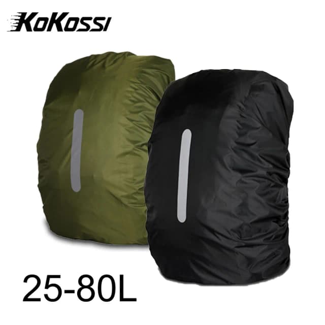 Kokossi 1 pçs 25-80l mochila capa à prova de chuva esportes ao ar livre ciclismo caminhadas mochila montanhismo acampamento capa poeira mulher homem