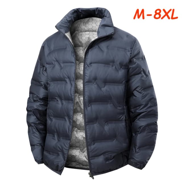 Homens inverno novo pato branco para baixo jaqueta quente grosso gola à prova de vento puffer jaqueta de alta qualidade à prova dwaterproof água masculino 8xl