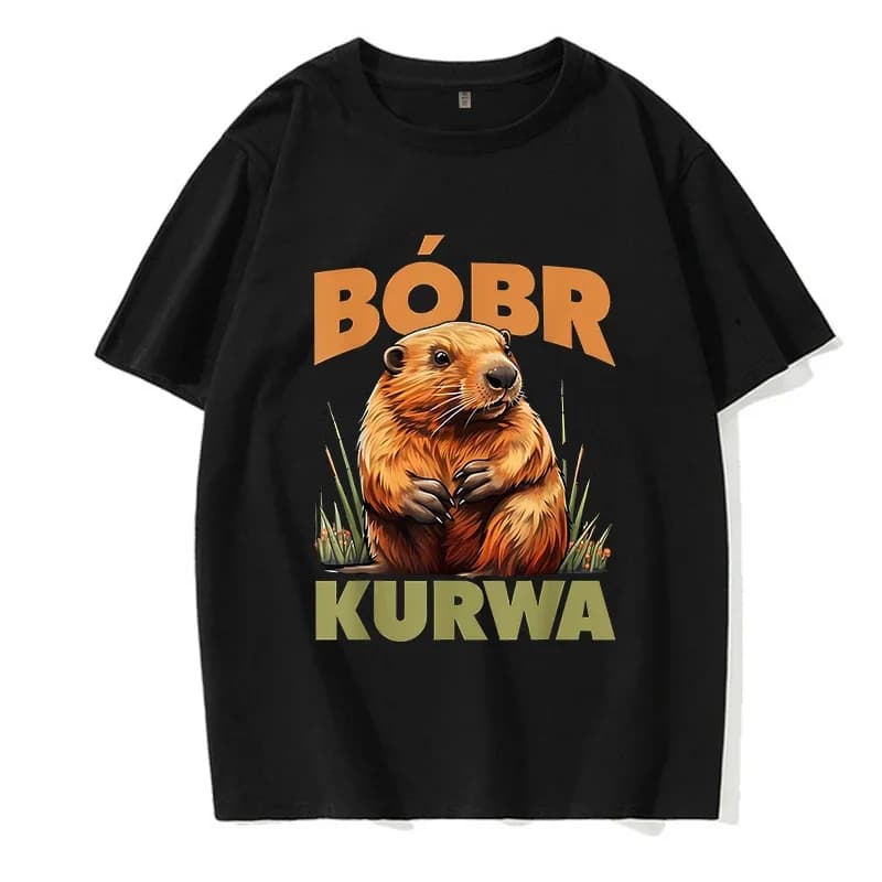 90s dos desenhos animados bobr kurwa grunge tshirt engraçado kurwa bober mange t camisa harajuku y2k camisetas topos moda masculina ue szie camiseta roupas