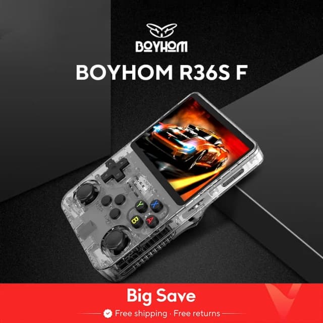 Código aberto r36s retro handheld console de videogame sistema linux 3.5 Polegada tela ips portátil bolso player vídeo r35s 64gb jogos
