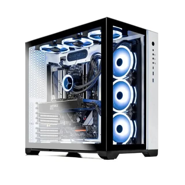 Desktop II da Skytech, 7 5800X, GTX 3080, SSD Gen4 de 1 TB, 360 mm, branco e memória de 16 GB
