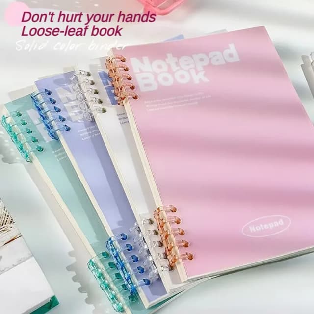 Caderno espiral solto destacável a5 bobina caderno ins boa aparência simples estudante bloco de notas atacado bonito livros de notas para meninas