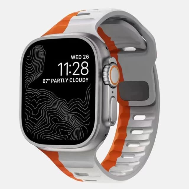 Pulseira de silicone macio para apple watch band ultra 2 49mm 44 45mm 42mm 41 42mm pulseira esportiva iwatch serise se 4 5 6 7 8 9 pulseira