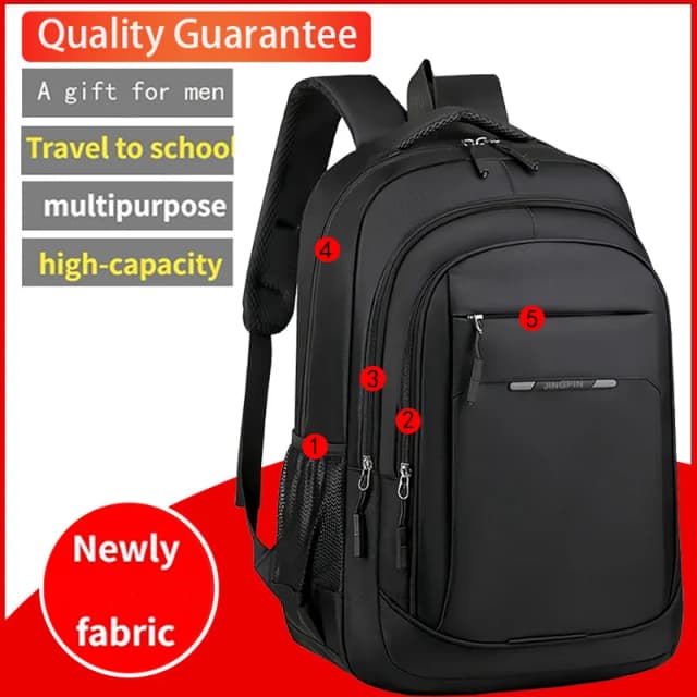 Mochila masculina moderna para laptop, design multicolorido para trabalho, viagens, deslocamento diário, durável, multifuncional, bolsa de negócios funcional