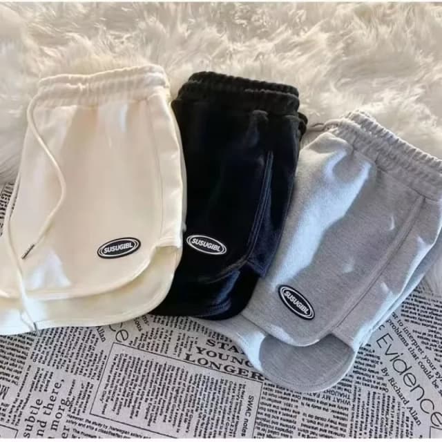 Mulheres casuais cordão esportes shorts verão fino cintura alta yoga a linha shorts soltos mulheres correndo calças retas